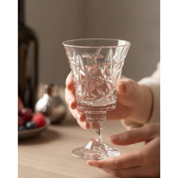 Taça de Vinho de Vidro Belle 200ml Luva com 6