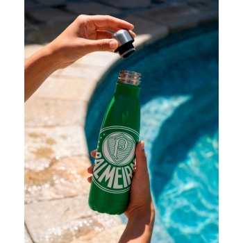 Garrafa Térmica Inox 500ml Palmeiras – Luva com 1