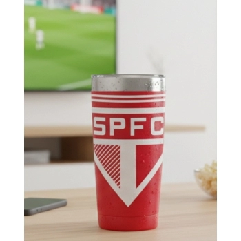 Copo Térmico Inox com Tampa 550ml São Paulo – Luva com 1