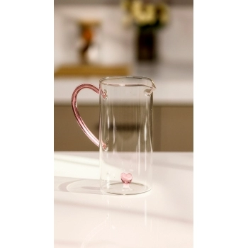 Jarra Borossilicato 1350ml Coração na Luva com 1