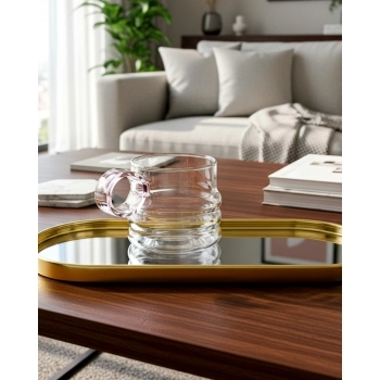 Caneca Borossilicato Cloud 290ml na Luva com 1 - Pink