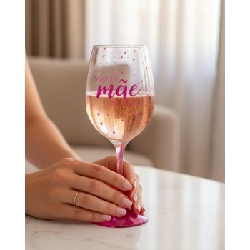 Taça Vinho de Vidro 450ml Luva com 01 - Mãe do Mundo
