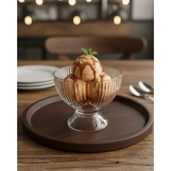 Taça Sobremesa de Vidro Laure 380ml Luva com 2