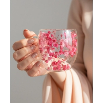 CANECA BOROSSILICATO PAREDE DUPLA 250 ML LUVA COM 1 - CAMELIA PRIMAVER