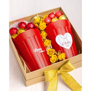 COPO AMERICANO PRIME 190 ML LOONEY TUNES LOVE LUVA COM 2