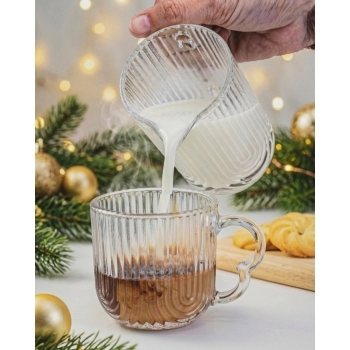 Xícara de Chá de Vidro Laure 180ml