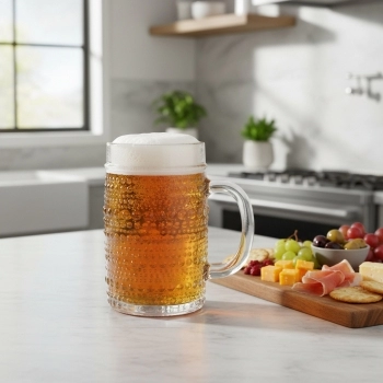 CANECA DE CHOPP DE VIDRO OLINDA 375 ML