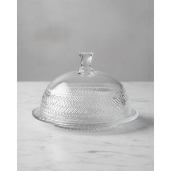 Queijeira com Tampa de Vidro Spina 19 cm – Luva com 1