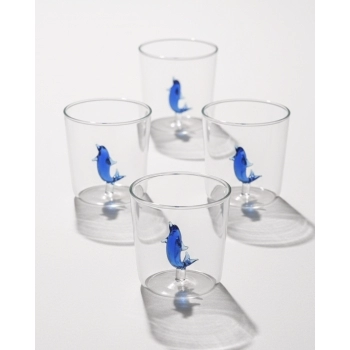 Copo Borossilicato 3D 350ml Luva com 1 - Golfinho