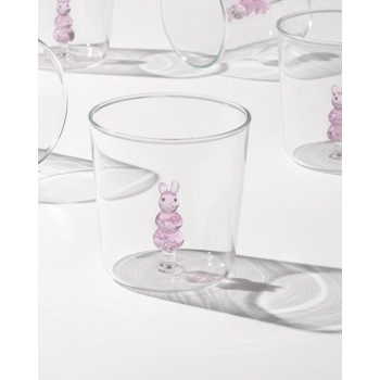 Copo Borossilicato 3D 350 ml Coelho – Luva com 1