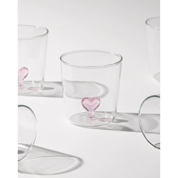 Copo Borossilicato 3D 350ml Luva com 1 - Coração