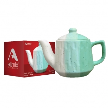 Bule Cerâmica Ternura Dome 400ml - Verde Luva com 1