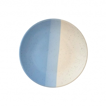 Prato Sobremesa Cerâmica Ternura 18 cm Azul