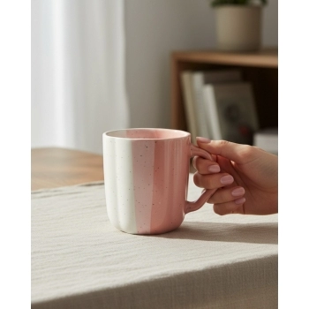 Caneca de Cerâmica Ternura Dome 300ml – Rosa