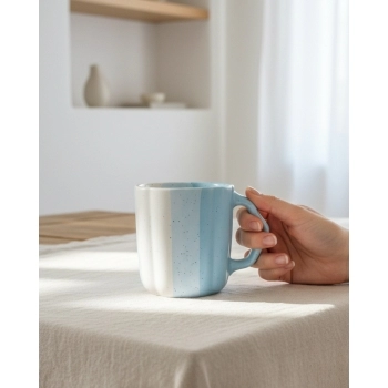 Caneca de Cerâmica Ternura Dome 300ml – Azul