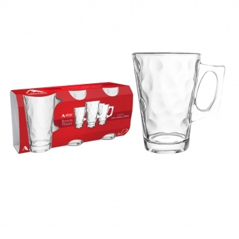 Caneca de Chá de Vidro Diamond 250ml