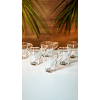 Xicara De Café 90ml De Vidro Pétala