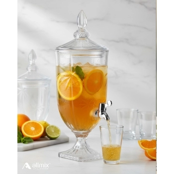 Suqueira de Vidro Palmeira 4500ml na Luva com 01