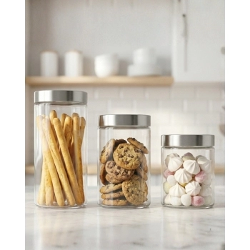 Pote Liso Redondo 2200 ML Com Tampa