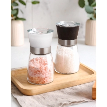 Porta Condimento Moedor De Vidro Para Temperos 200ml - Sortidos
