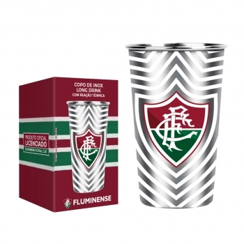 Copo Térmico Inox com Reação Térmica 450 ml Fluminense – Luva com 1