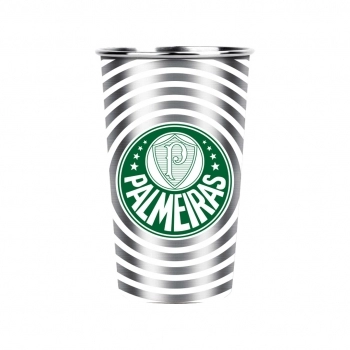 Copo Térmico Inox com Reação Térmica 450 ml Palmeiras – Luva com 1