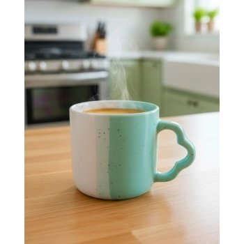Xícara de Cerâmica Ternura Dome 180ml – Verde