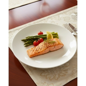 Prato Raso de Vidro White Shiro 25,5 cm