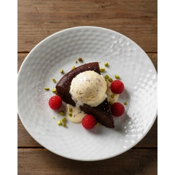 Prato Sobremesa de Vidro White Vitt 19 cm