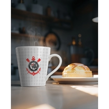 CANECA PORCELANA 290 ML CORINTHIANS LUVA COM 1