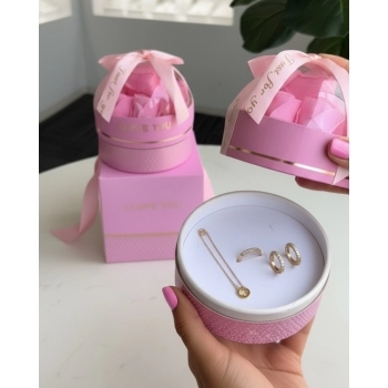 Flor Artificial Buquê 12 cm Coração Cupido Rosa Presente