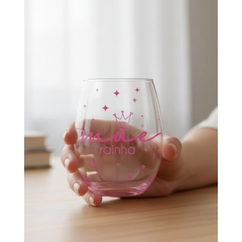 Copo de Vidro 480 ml “Mãe Rainha"