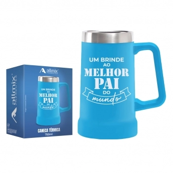 Caneca Térmica Inox 750 ml Pai - luva com 1
