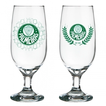 TACA CERVEJA FLORIPA 300 ML PALMEIRAS LUVA COM 2