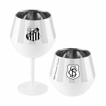 Taça ou copo térmico inox 2 em 1 360 ml Santos na luva com 1