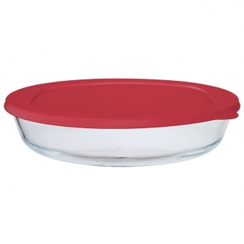 Assadeira borossilicato oval 4000 ml com tampa
