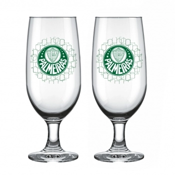 TACA CERVEJA FLORIPA 300 ML PALMEIRAS LUVA COM 2