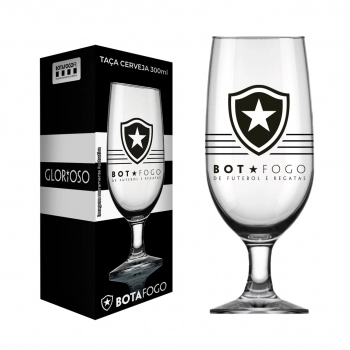 TACA CERVEJA FLORIPA 300 ML BOTAFOGO LUVA COM 1 - NOVO