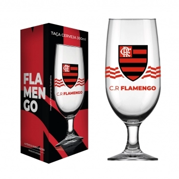 TACA CERVEJA FLORIPA 300 ML FLAMENGO LUVA COM 1 - NOVO