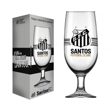 TACA CERVEJA FLORIPA 300 ML SANTOS LUVA COM 1 - NOVO