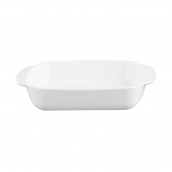 Assadeira de Vidro Quadrada White com Alça 1300 ml