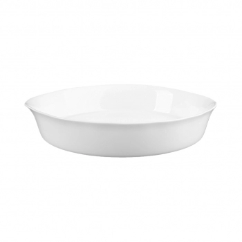 Assadeira de Vidro Redonda White 1700 ml