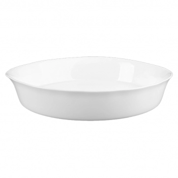 Assadeira de Vidro Redonda White 2000 ml