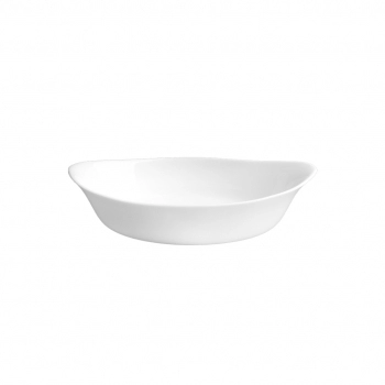 Assadeira de Vidro Oval White com Alça 500 ml