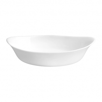 Assadeira de Vidro Oval White com Alça 1800 ml
