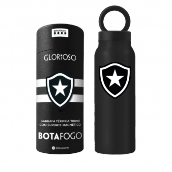 Garrafa Térmica Inox com Suporte Magnético 700 ml Botafogo na luva com 1