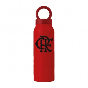 Garrafa Térmica Inox com Suporte Magnético 700 ml Flamengo na luva com 1