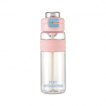 Garrafa de Plástico Clear 770 ml - Rosa