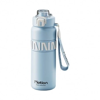 Garrafa térmica inox Fit 800 ml luva com 1 - Azul