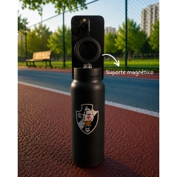 Garrafa Térmica Inox com Suporte Magnético 700 ml Vasco na luva com 1